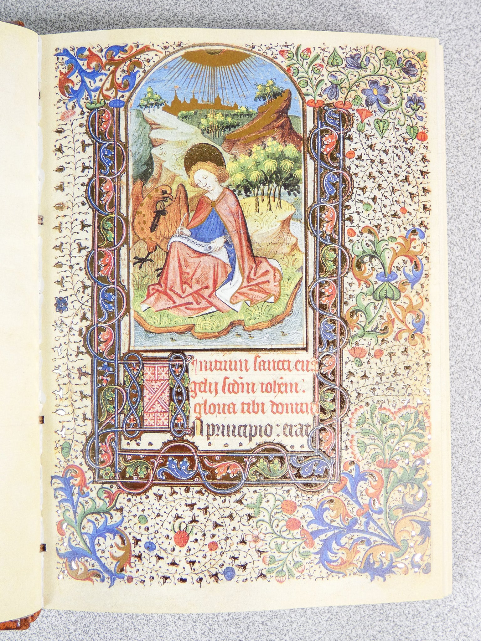 libro ore vergine tessitrice manoscritto miniature codice miniato fascimile