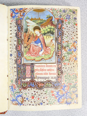 libro ore vergine tessitrice manoscritto miniature codice miniato fascimile