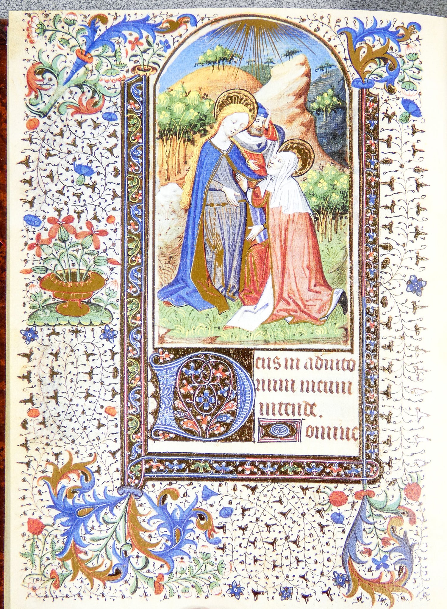 libro ore vergine tessitrice manoscritto miniature codice miniato fascimile