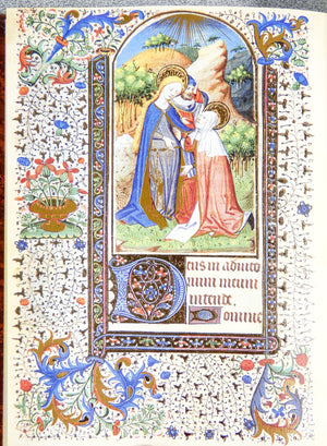 libro ore vergine tessitrice manoscritto miniature codice miniato fascimile