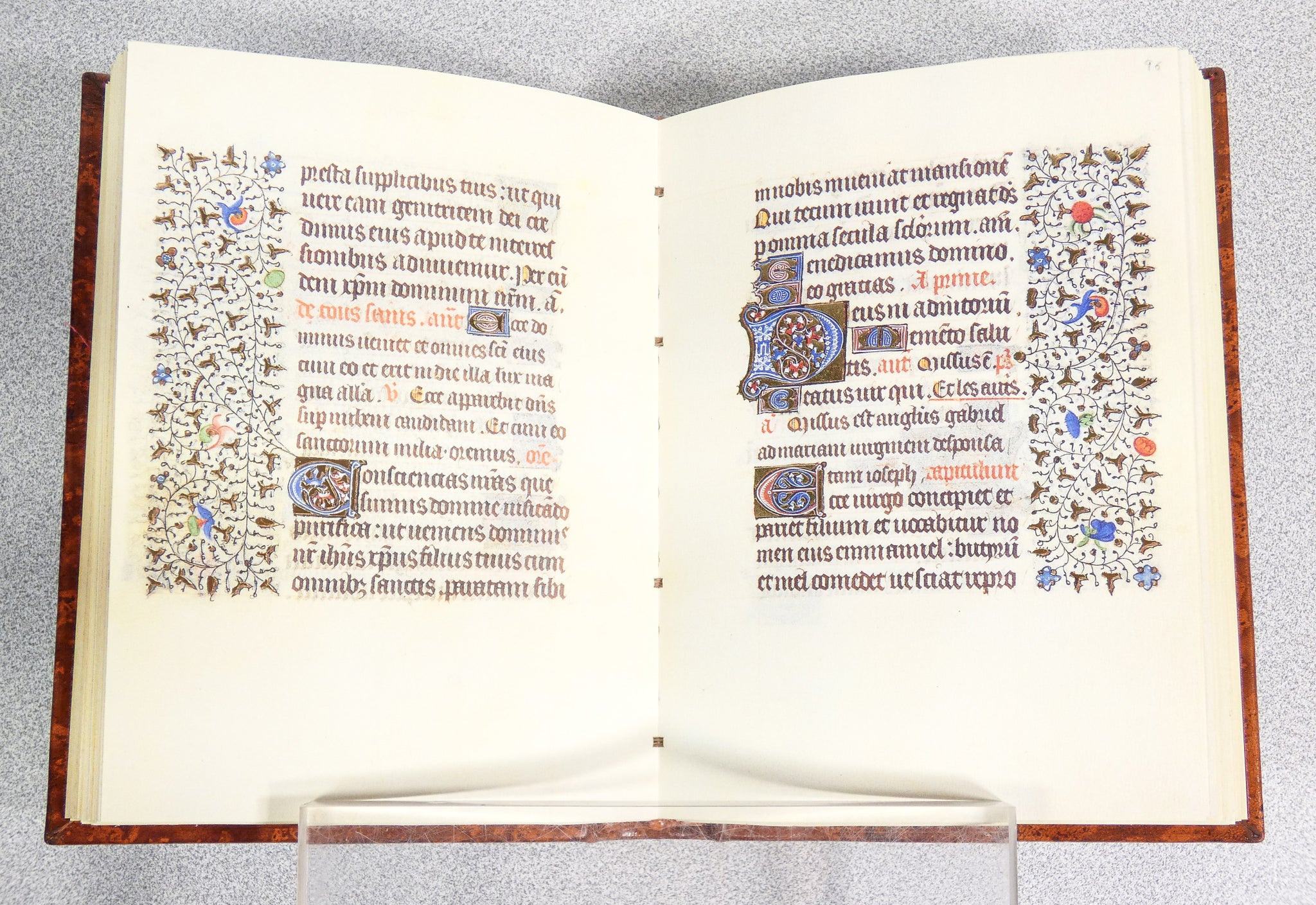 libro ore vergine tessitrice manoscritto miniature codice miniato fascimile