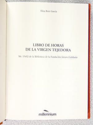 libro ore vergine tessitrice manoscritto miniature codice miniato fascimile