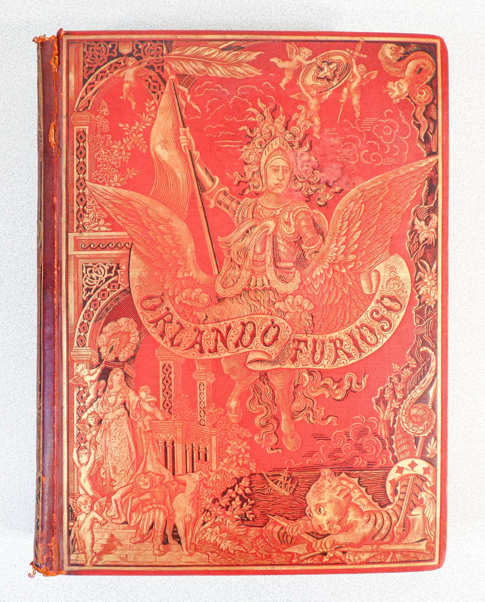 libro orlando fuorioso ludovico ariosto treves 1881 carducci epoca antico