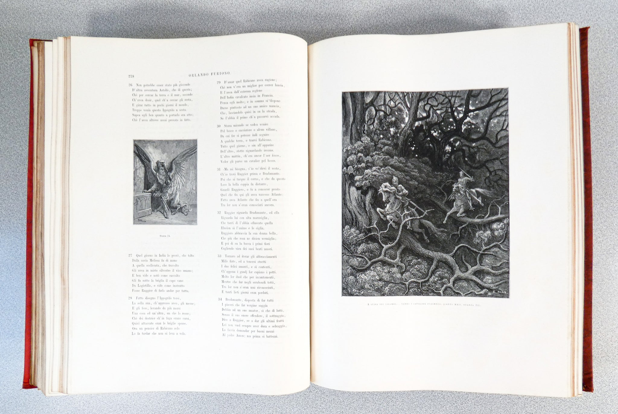 libro orlando fuorioso ludovico ariosto treves 1881 carducci epoca antico