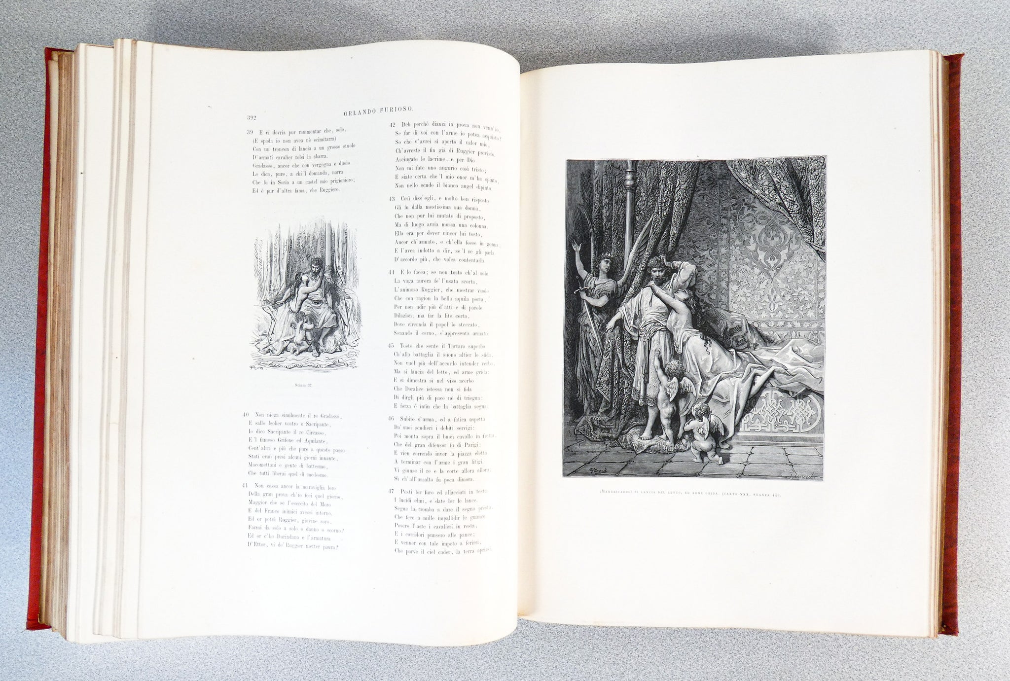 libro orlando fuorioso ludovico ariosto treves 1881 carducci epoca antico