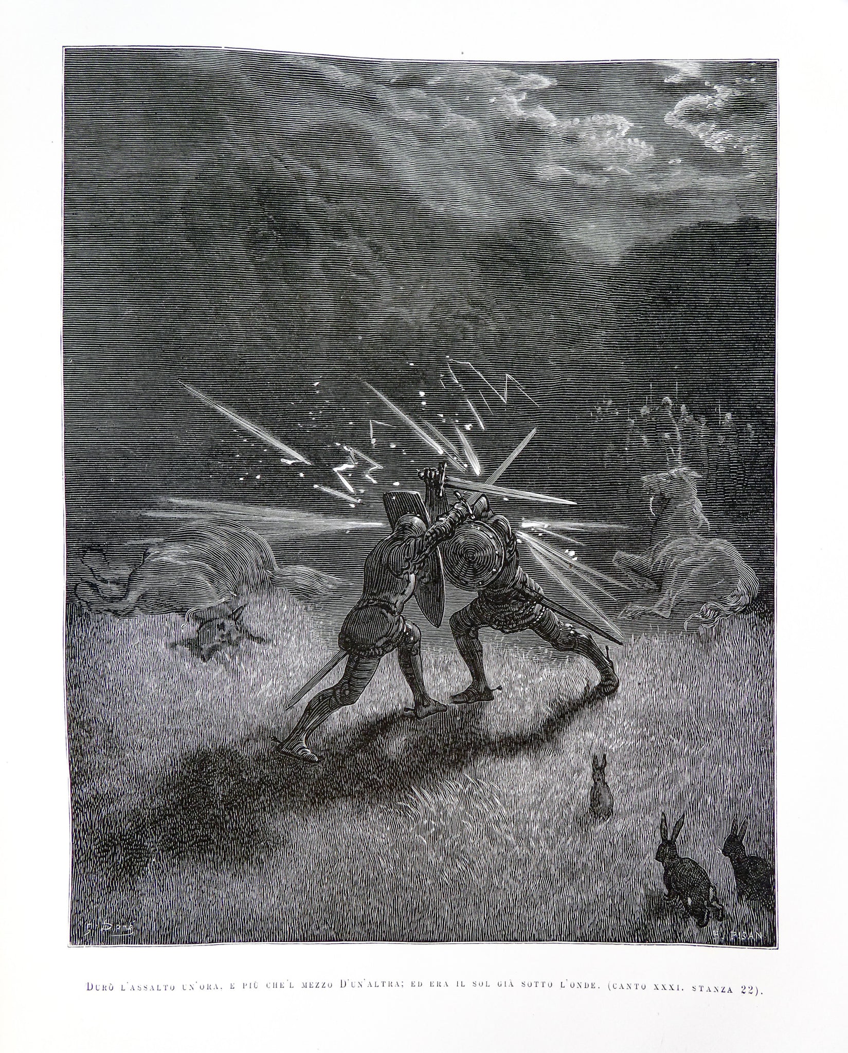 libro orlando fuorioso ludovico ariosto treves 1881 carducci epoca antico