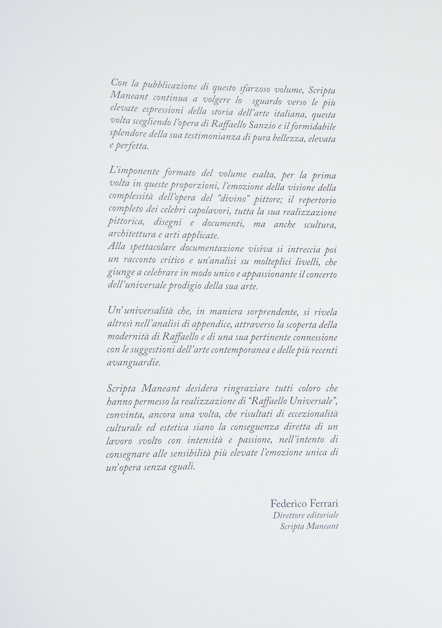 libro raffaello universale scripta maneant collezione rinascimento sublime