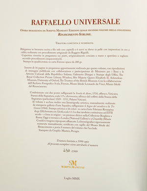 libro raffaello universale scripta maneant collezione rinascimento sublime