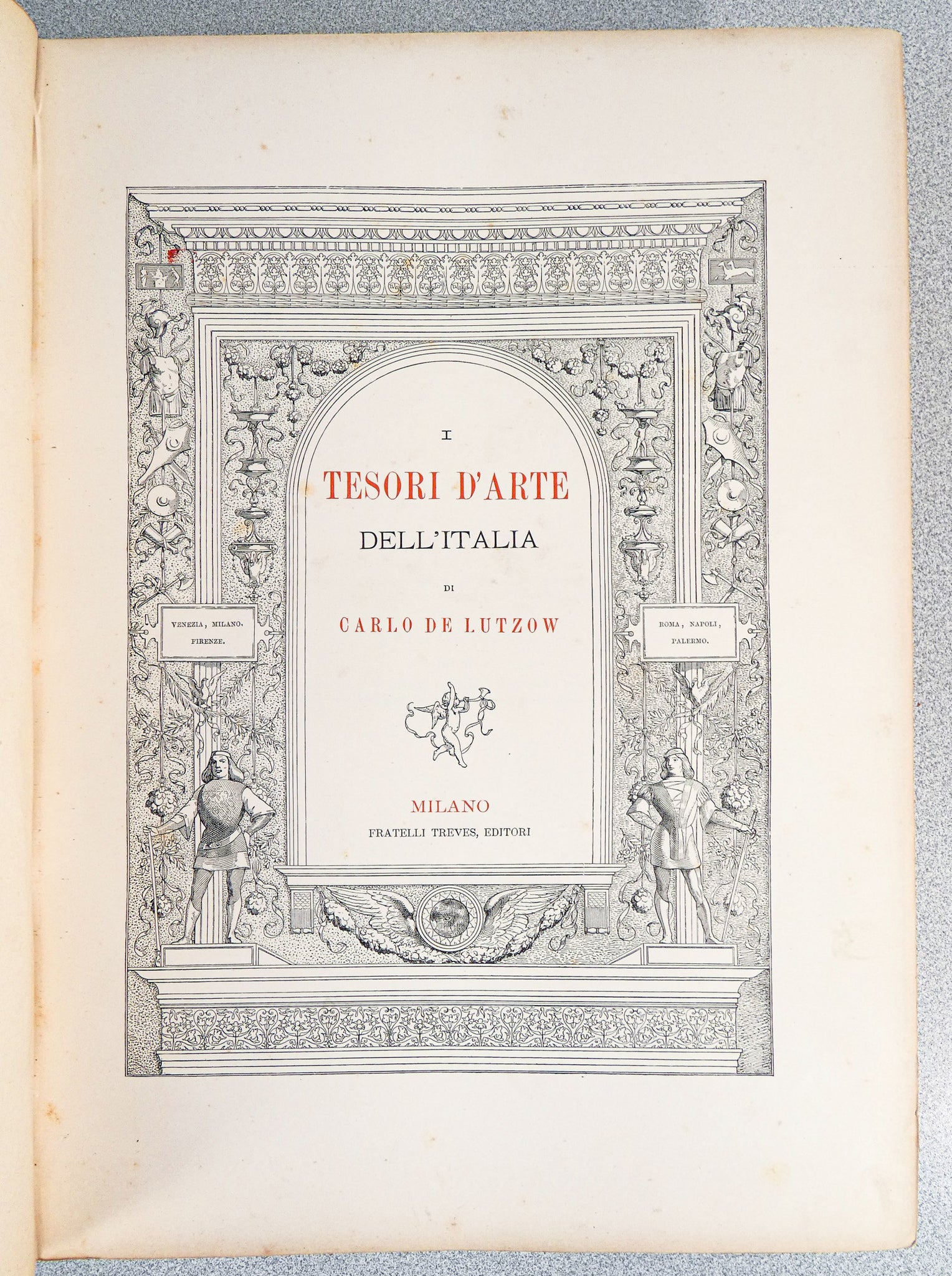 libro tesori d arte dell italia c de lutzow 1886 405 incisioni stampe grafiche