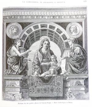 libro tesori d arte dell italia c de lutzow 1886 405 incisioni stampe grafiche