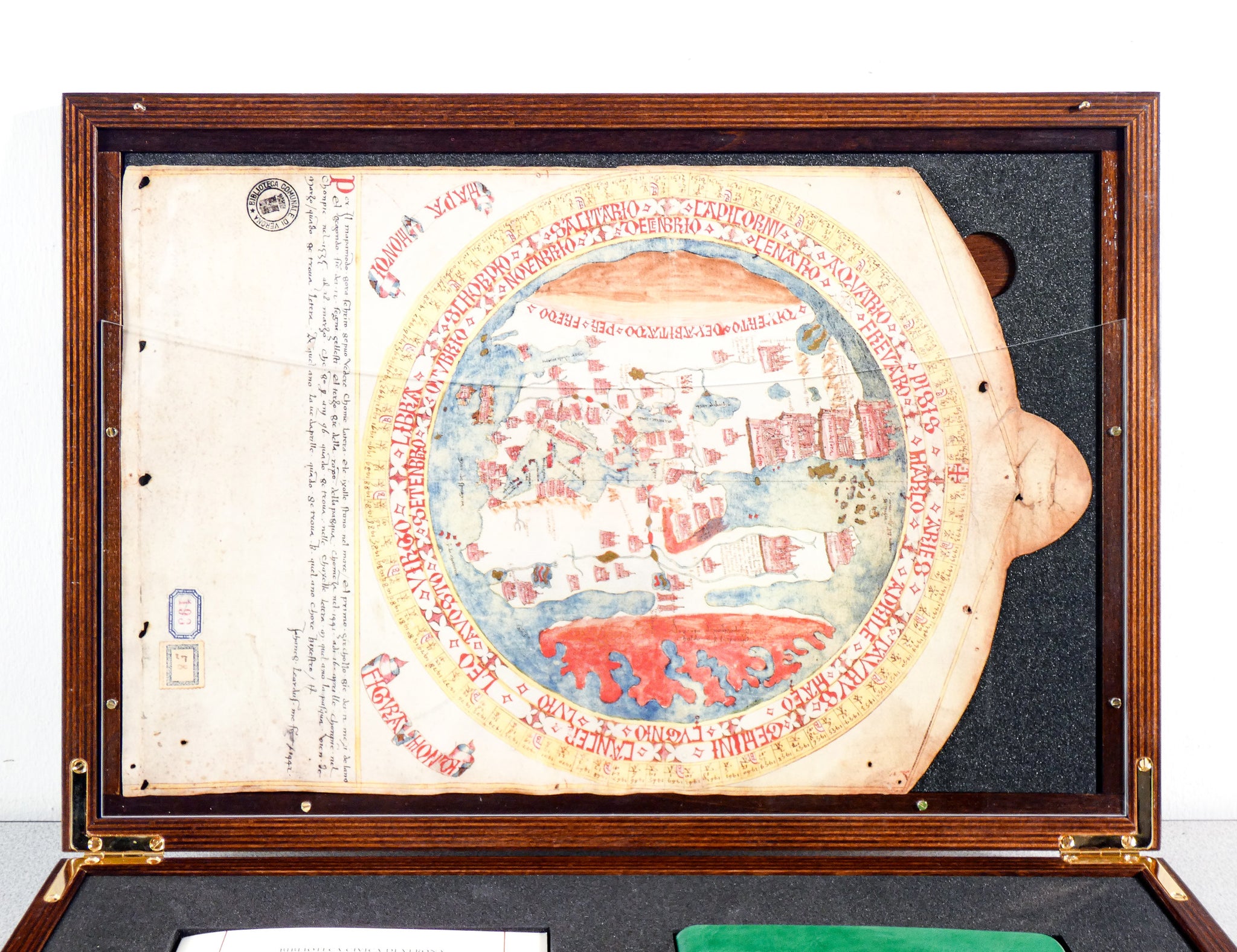 mappamondo giovanni leardo lettera prete gianni manoscritto fascimile bulino