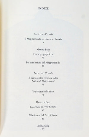mappamondo giovanni leardo lettera prete gianni manoscritto fascimile bulino