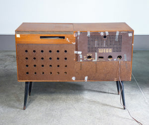 mobile radio valvole wega giradischi vintage tube radio germania epoca 1960s