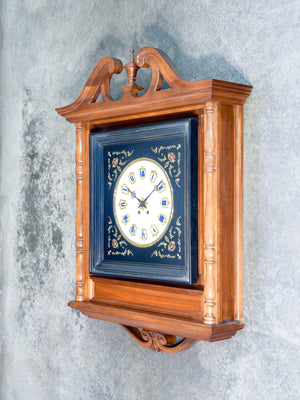 orologio pendolo da muro occhio di bue boulle stile luigi xiv epoca 1800