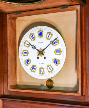 orologio pendolo da muro occhio di bue boulle stile luigi xiv epoca 1800