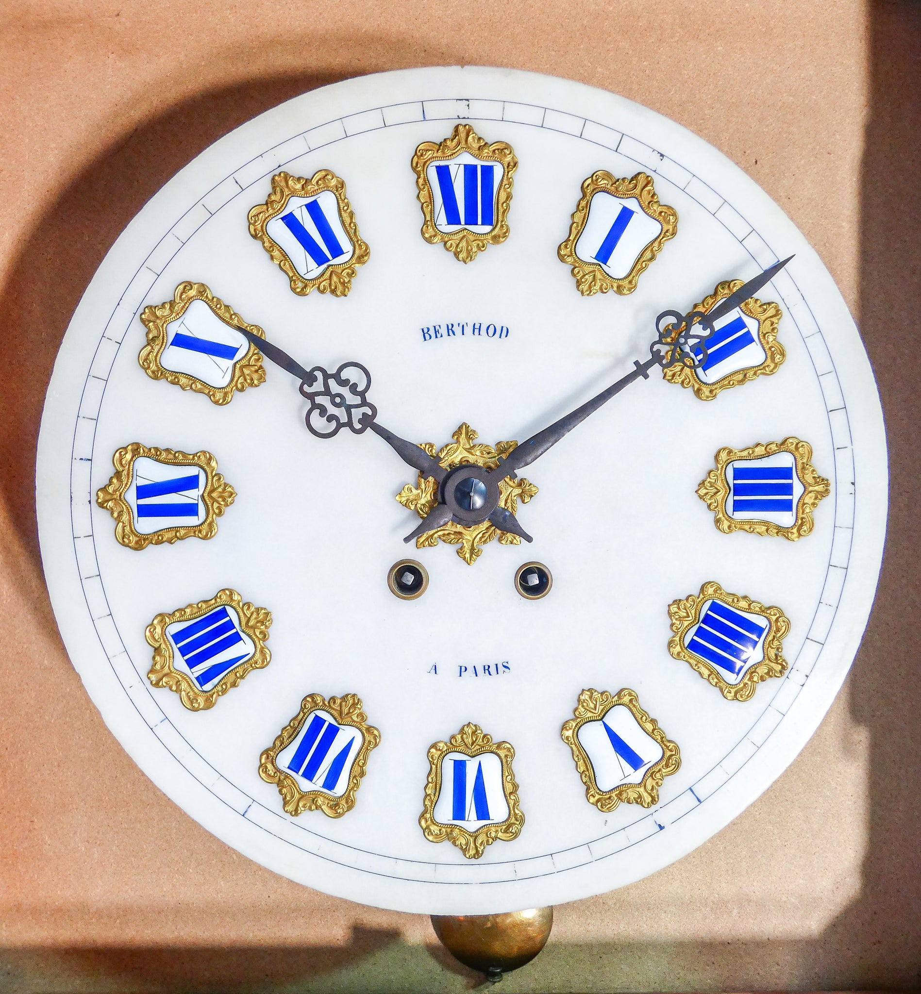 orologio pendolo da muro occhio di bue boulle stile luigi xiv epoca 1800