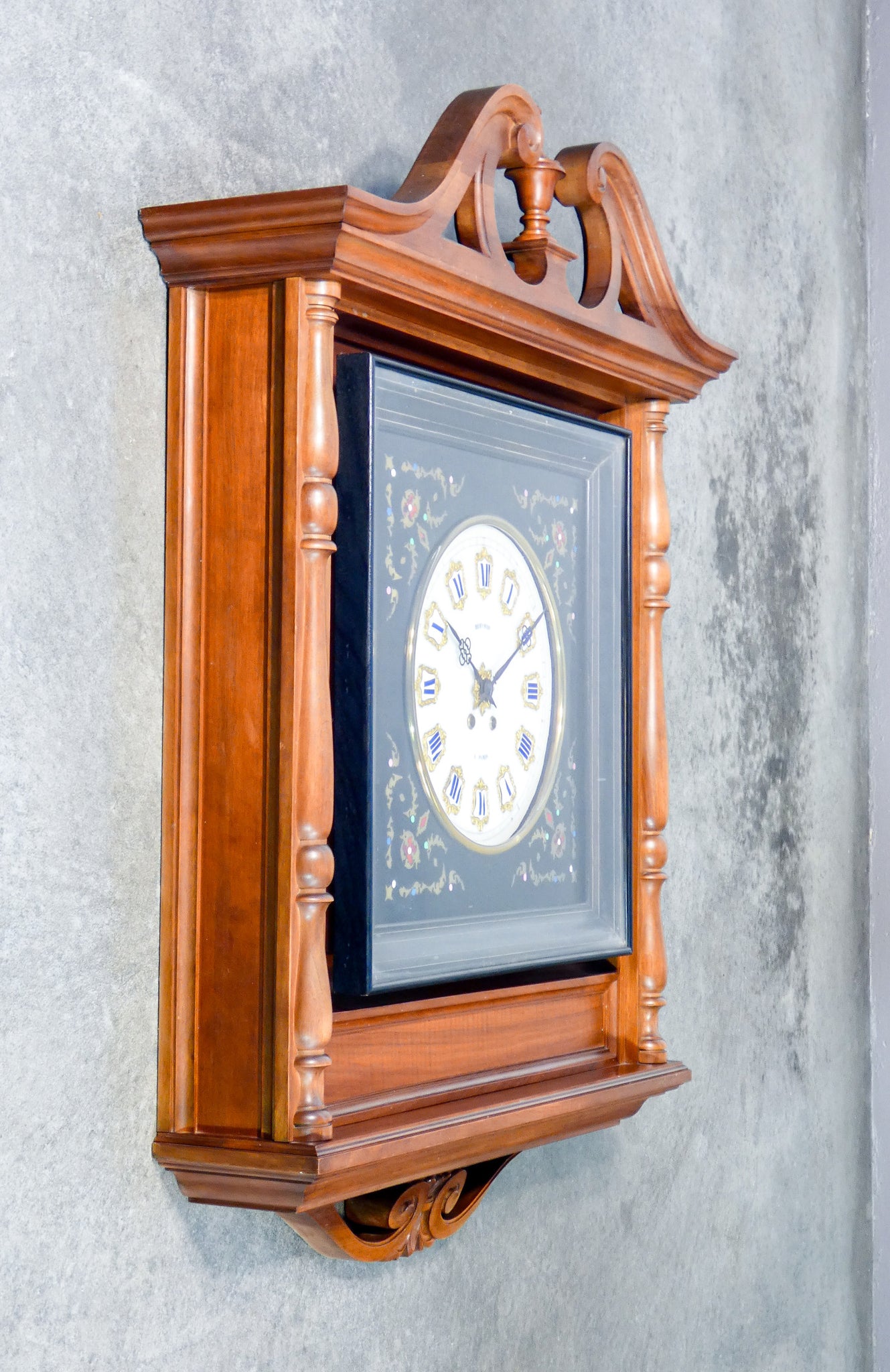 orologio pendolo da muro occhio di bue boulle stile luigi xiv epoca 1800