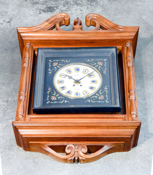 orologio pendolo da muro occhio di bue boulle stile luigi xiv epoca 1800