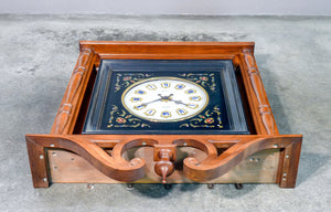 orologio pendolo da muro occhio di bue boulle stile luigi xiv epoca 1800