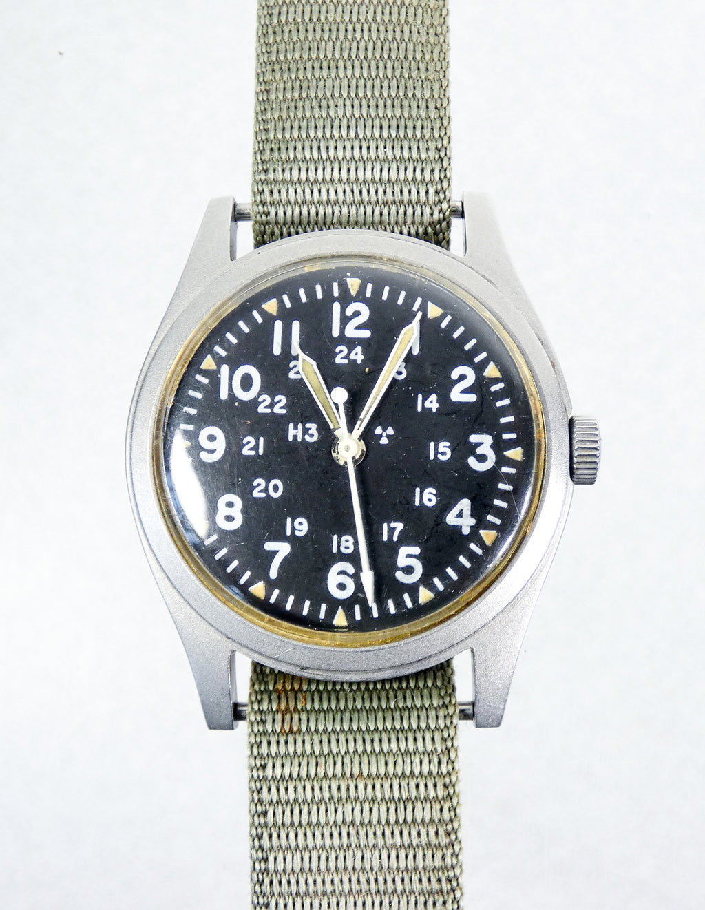 orologio polso hamilton h3 military mil w 46374b cal 447 1980s cinturino