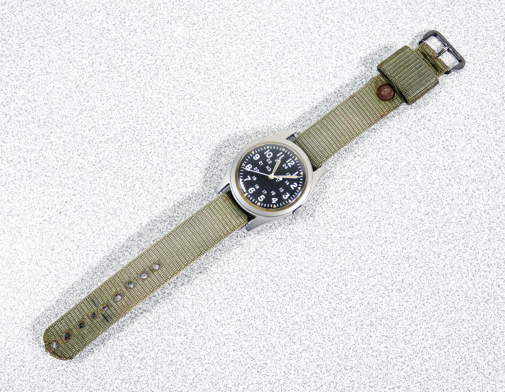 orologio polso hamilton h3 military mil w 46374b cal 447 1980s cinturino