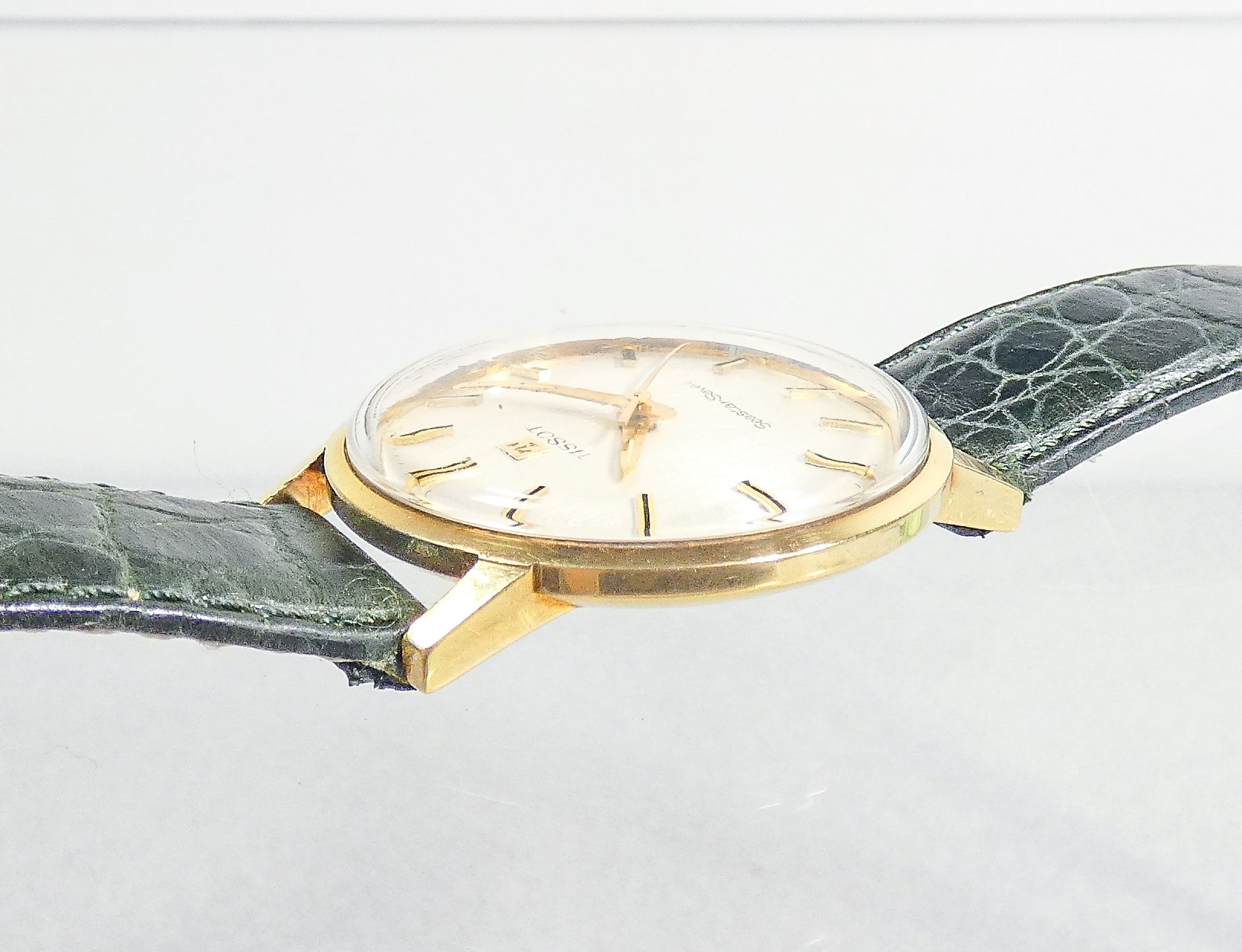 orologio tissot seastar seven cassa oro 18k 750 1960s da polso carica manuale