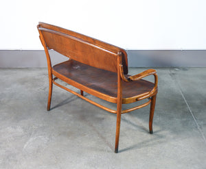 panca panchina thonet legno faggio curvato epoca fine 1800 sedia poltrona