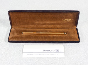 penna stilografica aurora hastil vermeil argento 925 laminato oro fountain pen