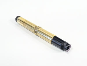 penna stilografica safety kaweco epoca 1920s laminata oro rientrante antica