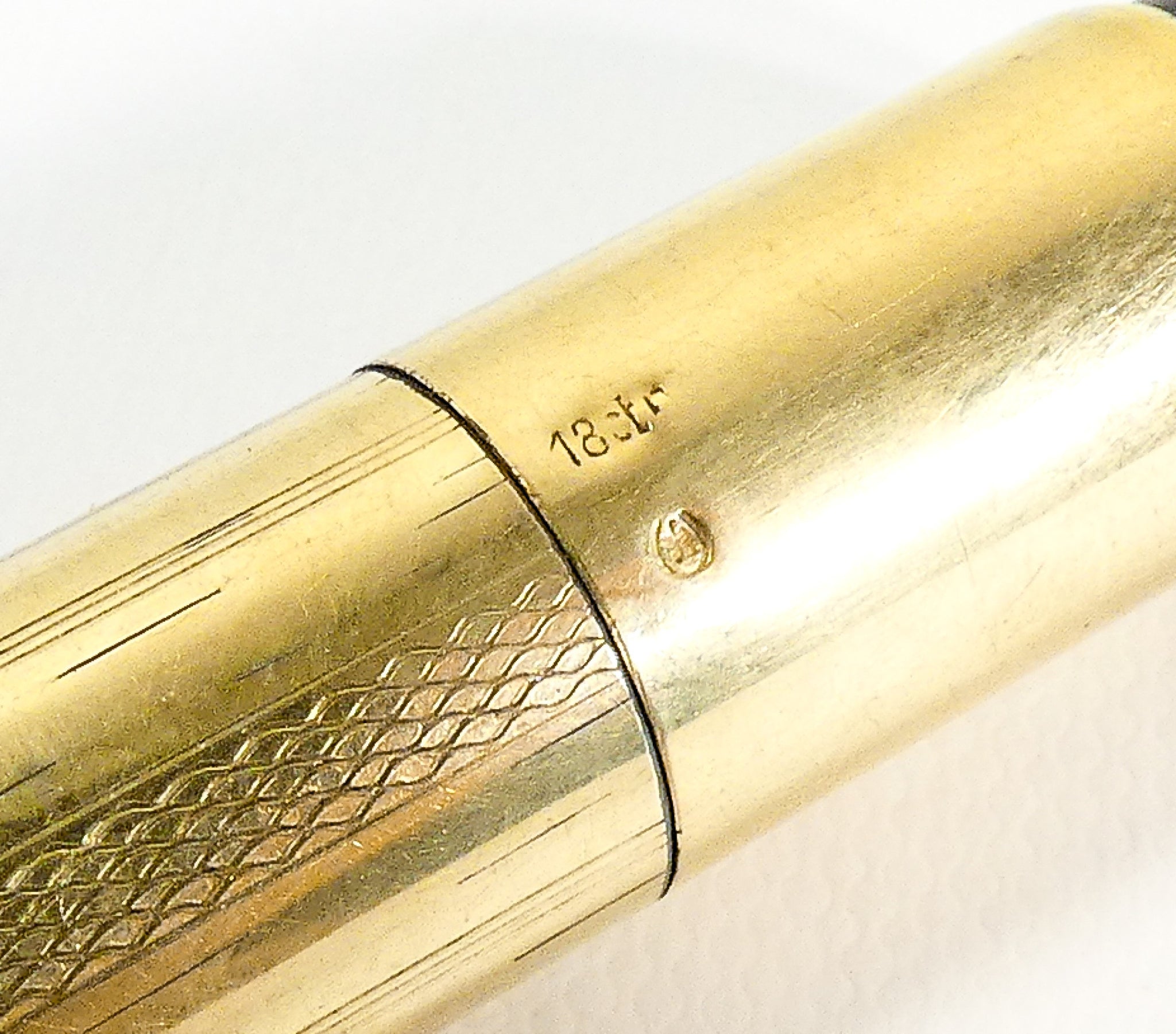 penna stilografica safety kaweco epoca 1920s laminata oro rientrante antica
