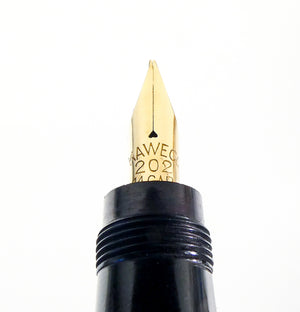 penna stilografica safety kaweco epoca 1920s laminata oro rientrante antica