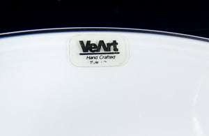 piatto centrotavola design veart murano vetro soffiato bianco vaso artemide