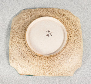 piatto piattino svuota tasche firmato mga giuseppe mazzotti ceramica albisola