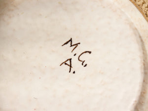 piatto piattino svuota tasche firmato mga giuseppe mazzotti ceramica albisola