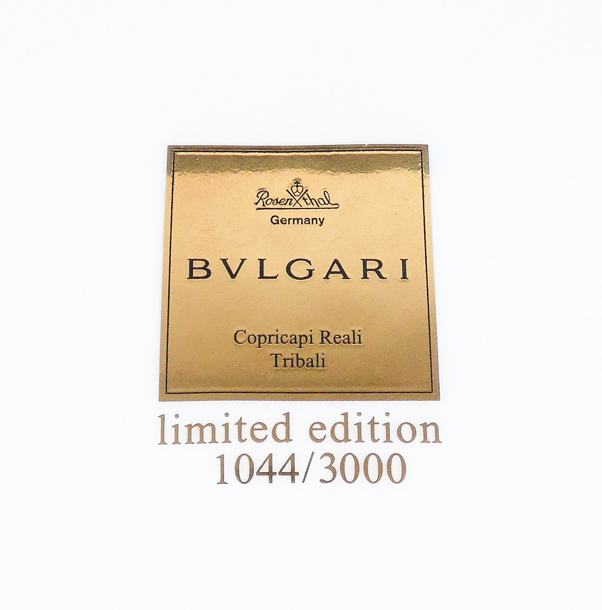 piatto porcellana design rosenthal per bulgari copricapi reali tribali