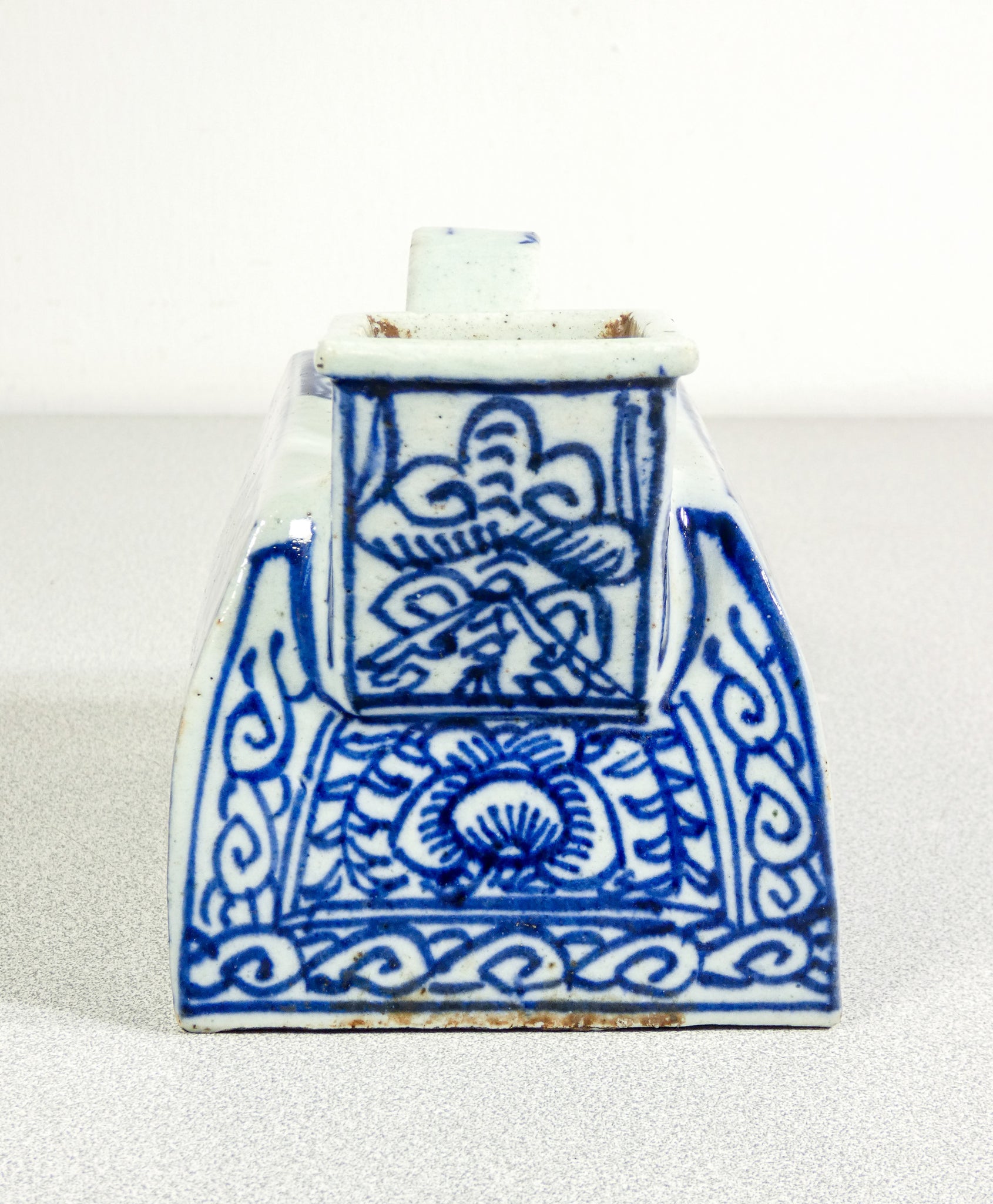 pitale vaso notte ceramica porcellana dipinta blu cina cinese china vase
