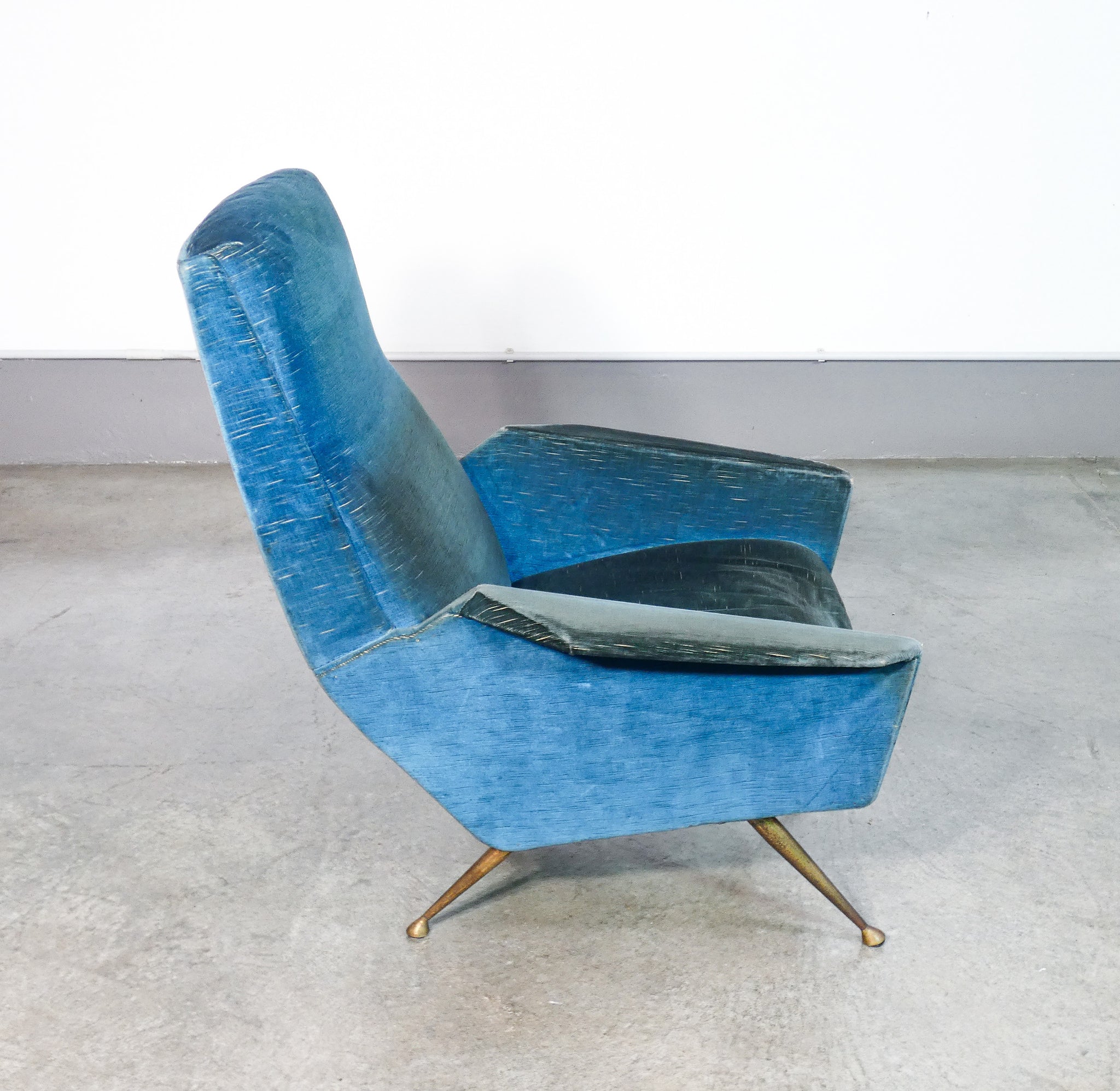 poltrona design italiano 1940s vintage armchair italy mid century sofa epoca