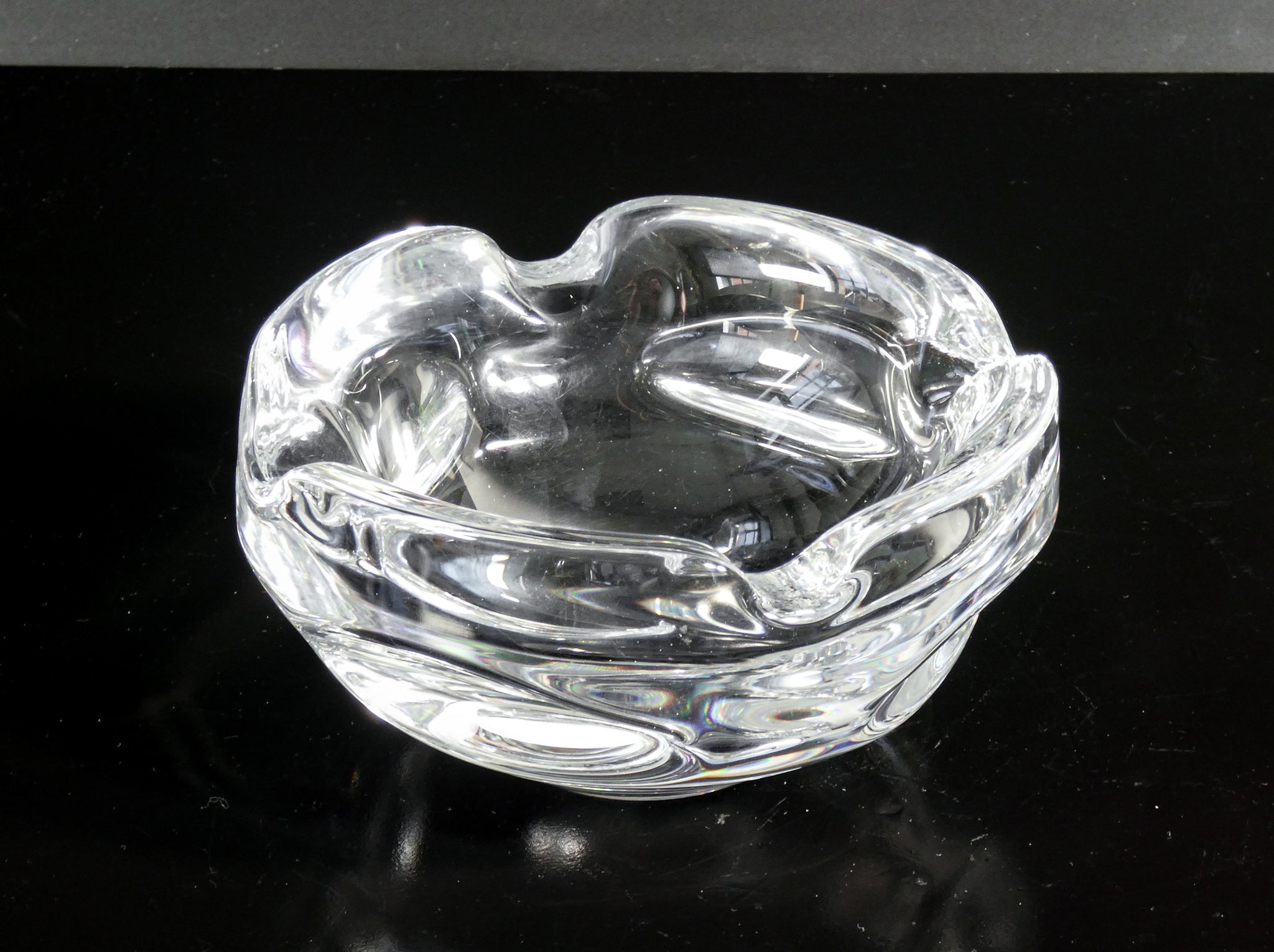 portacenere cristallo design cristallerie lorraine france vaso vintage bowl