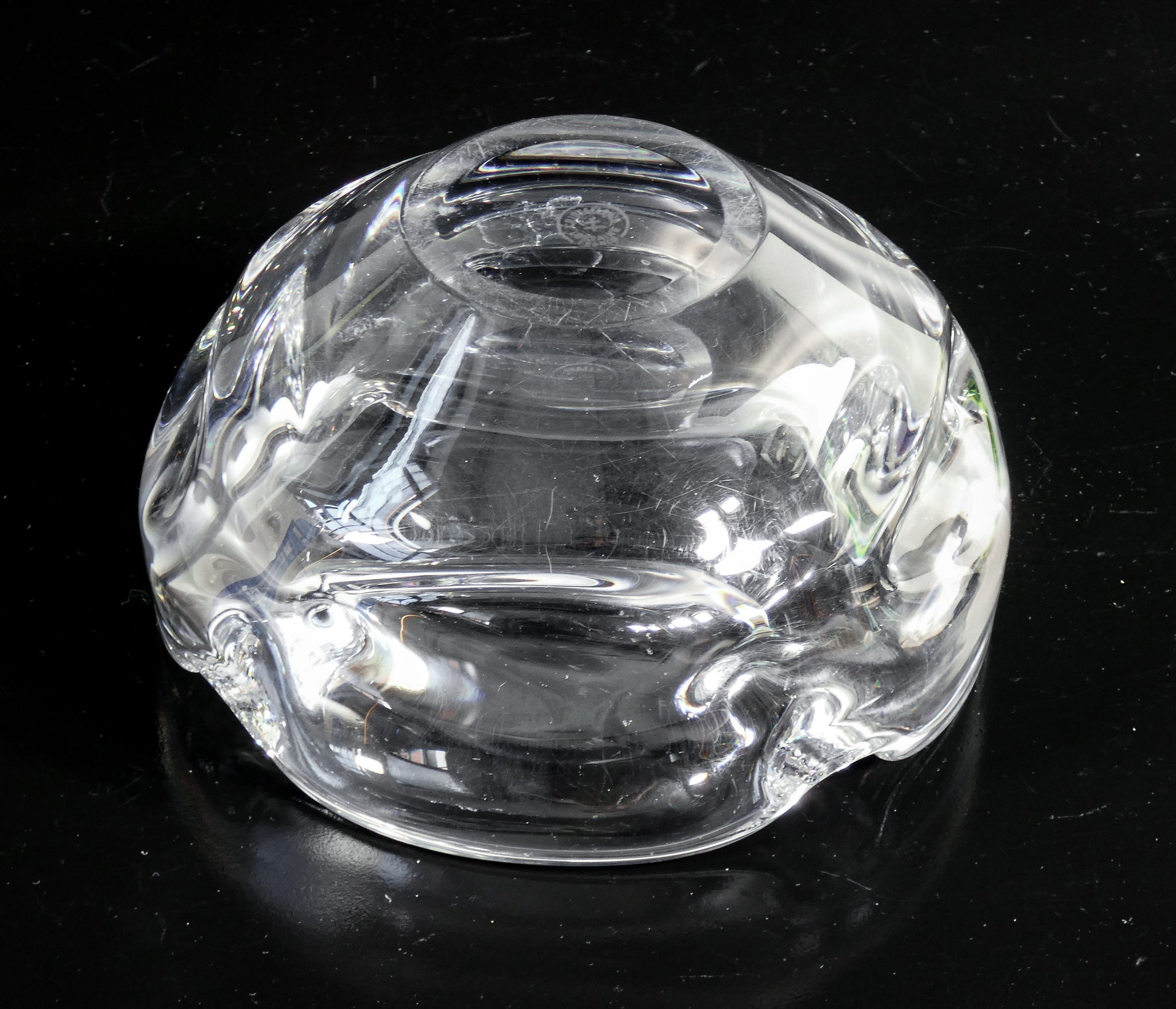 portacenere cristallo design cristallerie lorraine france vaso vintage bowl