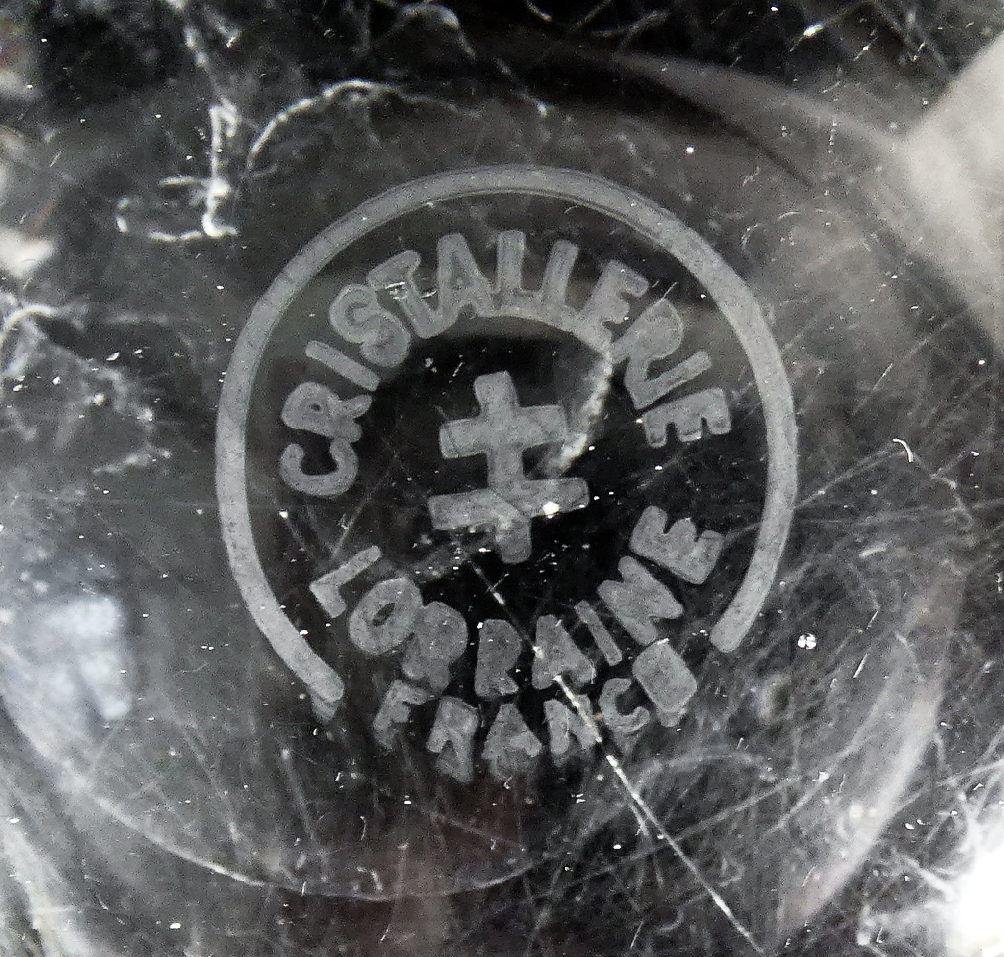 portacenere cristallo design cristallerie lorraine france vaso vintage bowl