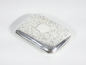 portasigarette argento sterling inghilterra epoca 1920s scatolina antico