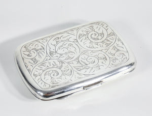 portasigarette argento sterling inghilterra epoca 1920s scatolina antico