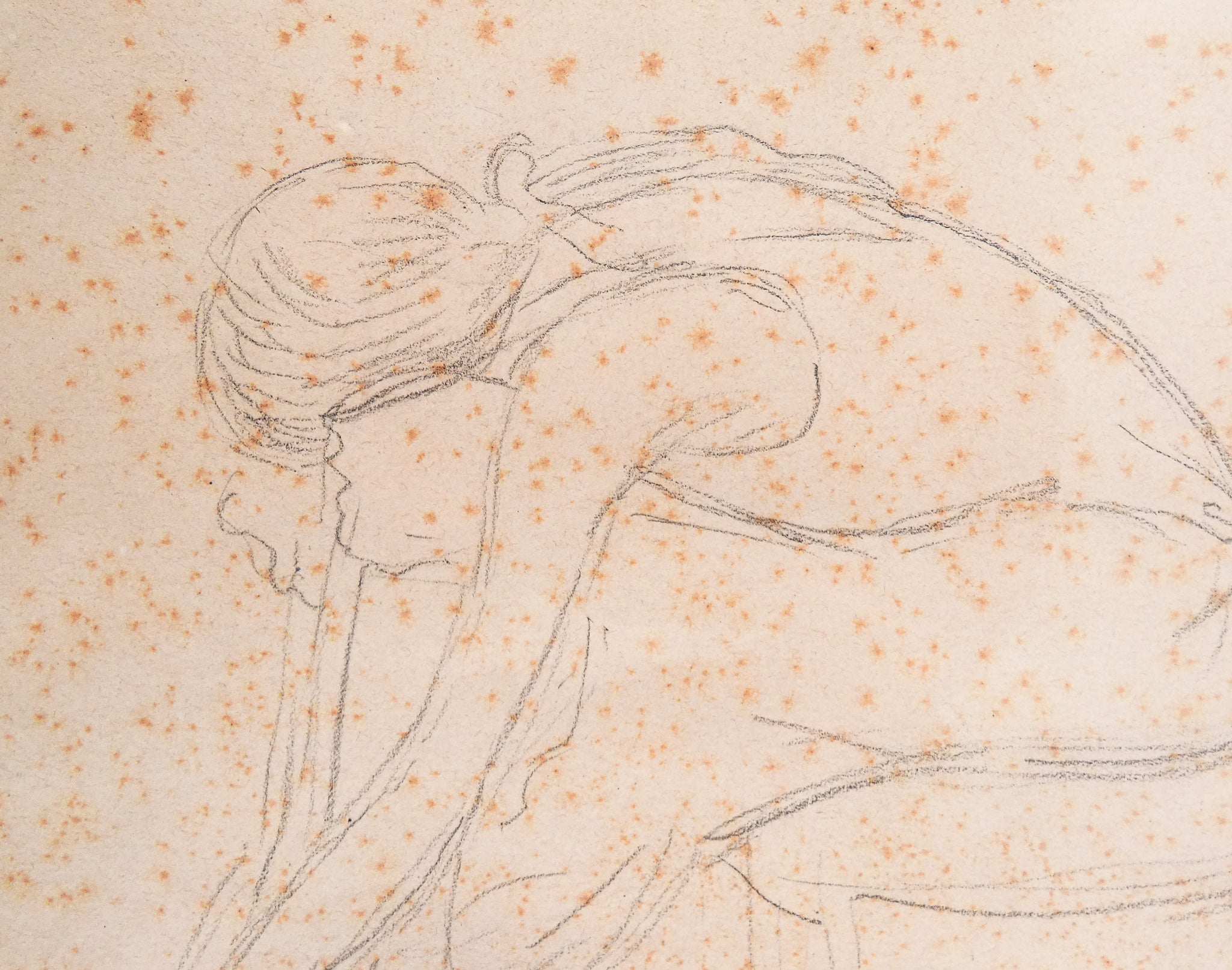 quadro disegno federico zandomeneghi epoca 1800 dipinto matita figura donna