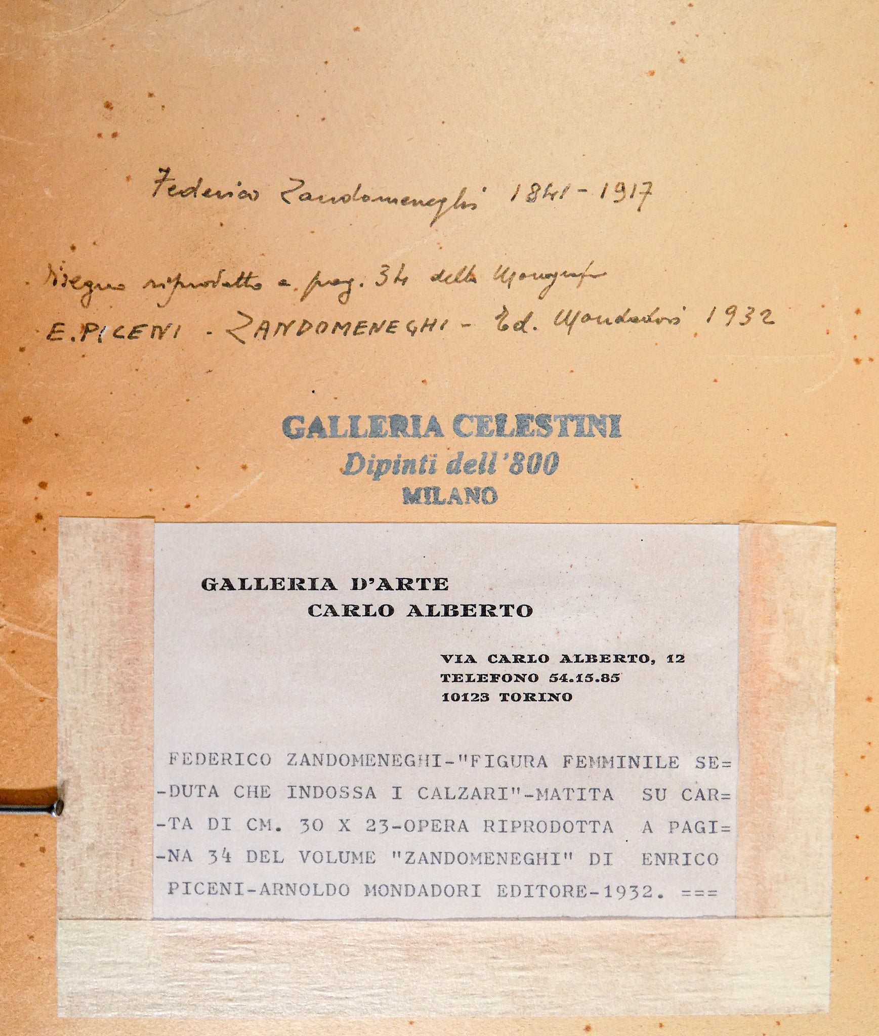 quadro disegno federico zandomeneghi epoca 1800 dipinto matita figura donna