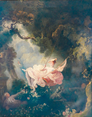 quadro escarpolette swing jean honore fragonard copia 1800 dipinto olio tela