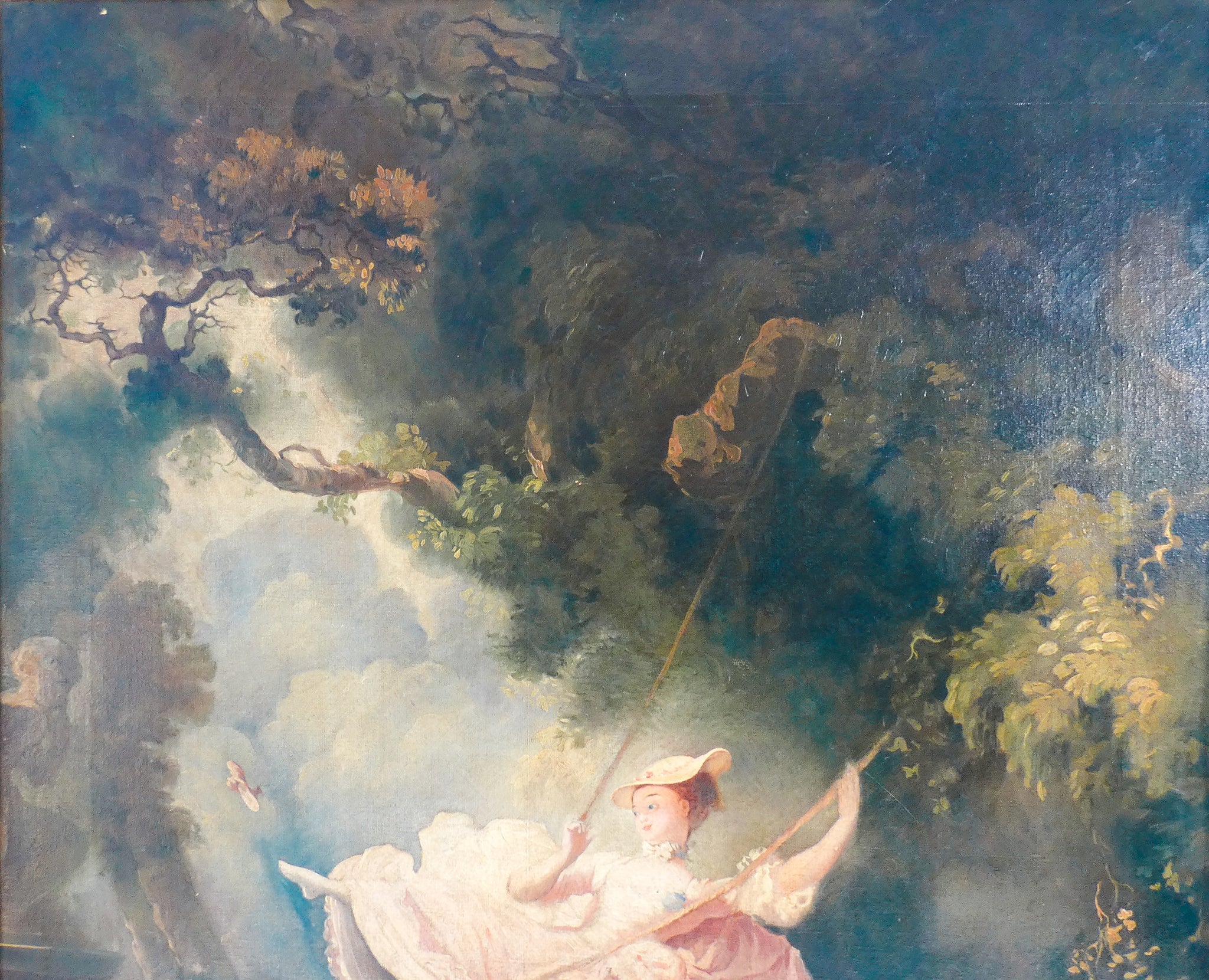 quadro escarpolette swing jean honore fragonard copia 1800 dipinto olio tela
