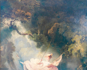 quadro escarpolette swing jean honore fragonard copia 1800 dipinto olio tela