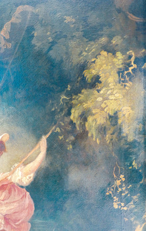 quadro escarpolette swing jean honore fragonard copia 1800 dipinto olio tela