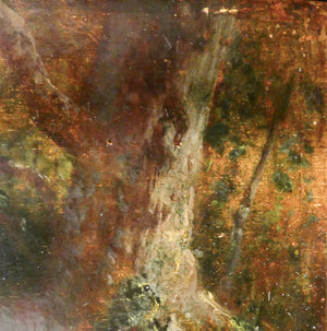 quadro firmato charles verlat volpe coniglio dipinto olio tavola epoca 1850 