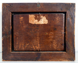 quadro firmato charles verlat volpe coniglio dipinto olio tavola epoca 1850 